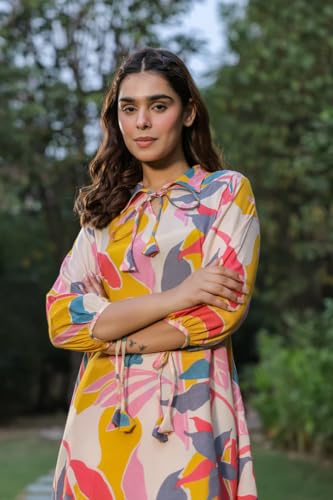 Image of Leriya Fashion Co-ord Set for Women Stylish Rayon | Kurta Sets for Woman | Kurtis | Short Kurti for Women | Dress For Woman | 3 /4 Sleeve Printed Ethnic Co Ord Set
