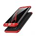 Galaxy S7 Case, AICase 3 in 1 Ultra Thin and Slim Hard PC Case Anti-Scratches Premium Slim 360 Degree Full Body Protective Cover for Samsung Galaxy S7 (Red/Black)