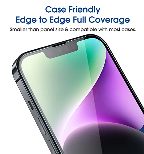 Image of amFilm Screen Protector OneTouch for iPhone 14 Plus 6.7 inch 2022 iPhone 13 Pro Max 6.7 inch 2021 with Easy Installation Kit, Full Coverage Case Friendly, Tempered Glass, 2 Pack