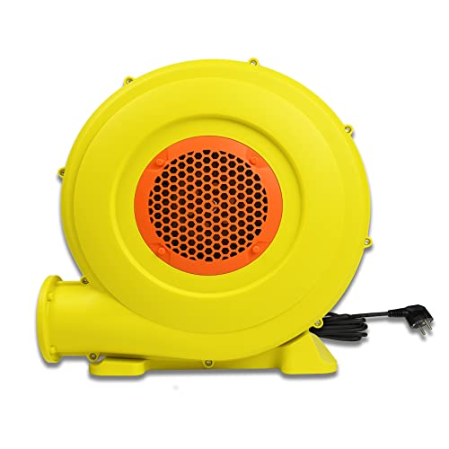 Froadp 750W Ventilateur d'air du Château Gonflable Pompe Gonfleur Electrique Portable avec Poignée et Piquet de Terre 2100Pa Faible Bruit Souffleur pour Jeux...
