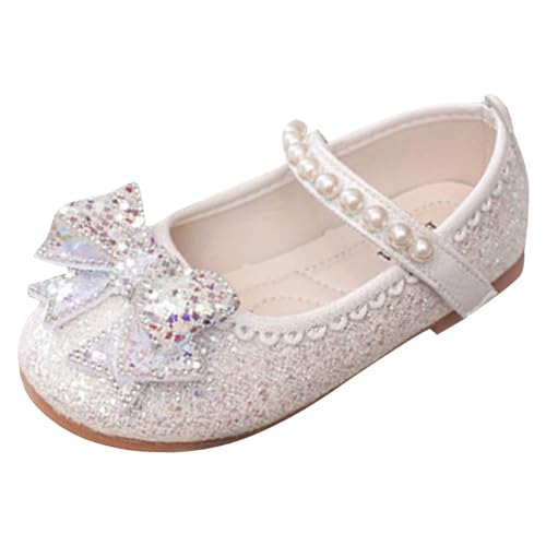 Ballerines fille avec nœud décoratif pour l'école et les fêtes de famille