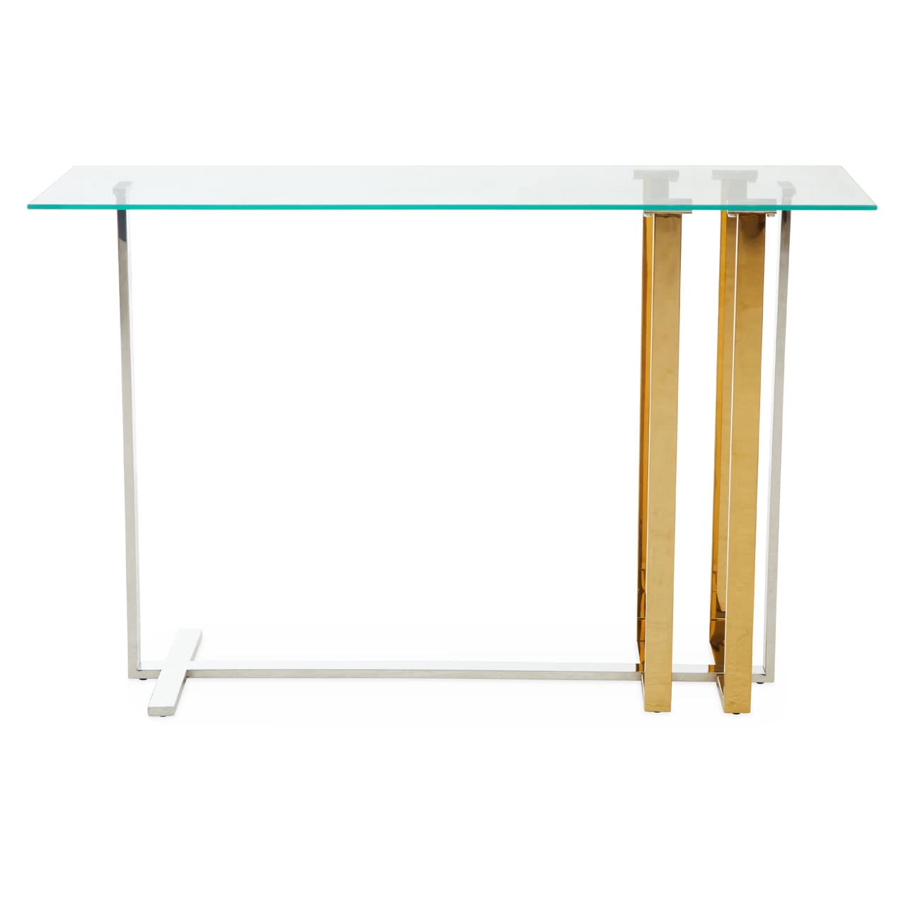 Alvea Silver and Gold Console Table - Gold