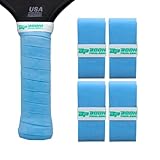 Bodhi Performance DRYtack Premium Pickleball Overgrips - #1 Pickleball Overgrips Trusted by TOP pros - Semi-Dry & Absorbent, Superior Comfort, Long Lasting, Responsive Feel (Baby Blue, 4-Pack)