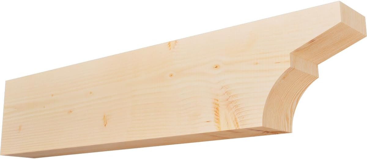 Ekena Millwork RFT04X10X24MON00RWR Monterey Rough Sawn Rustic Wood Rafter Tails' 4"W x 10"H x 24"L, Western Red Cedar