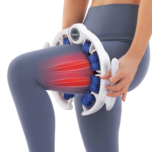 ONUEMP Cellulite Massage Tool, Lymphatic Drainage Cellulite Remover for Legs, Muscle Roller Fascia Massage - Body Sculpting, Lipedema Massagers, Celulitis Reduccion, Deep Tissue Pain Relief, Blue