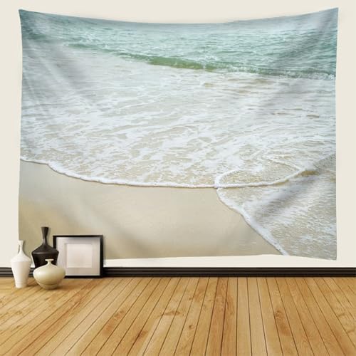 Tapisserie plage 240x260CM deco murale pour masquer mur chambre