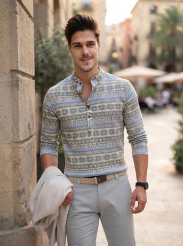 Image of Dream Crushers Cotton Blend Solid Casual Short Kurta for Men Long Sleeve Mandarin Collar Stylish Shirt Kurta for Men