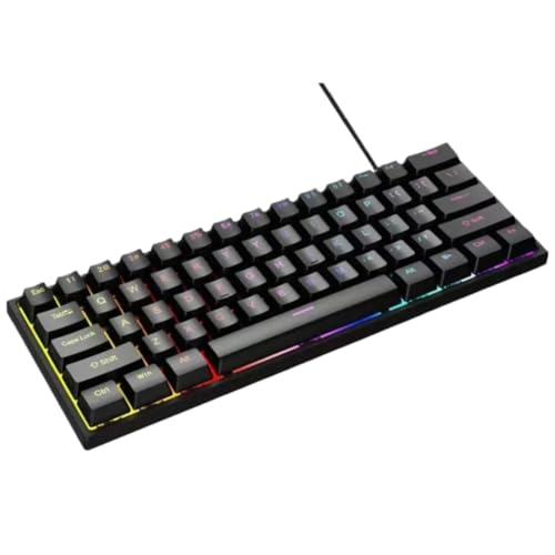 Clavier de jeu 60 % mécanique avec rétroéclairage RVB et structure étanche anti-éclaboussures