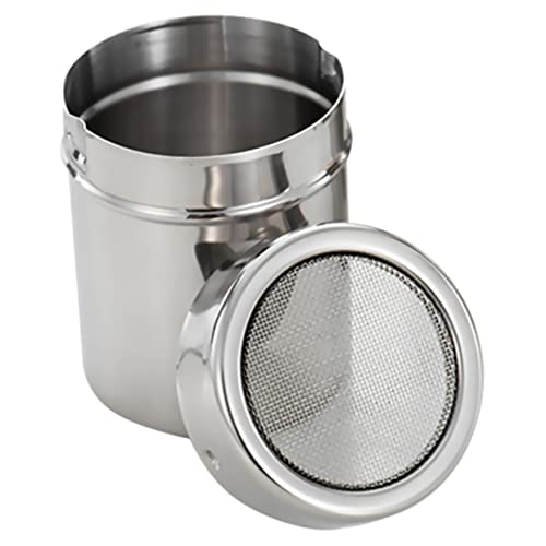SOLUSTRE 1Pc Spice Tin with Fine Mesh for Sugar Cocoa and Seasoning Space Saving Kitchen Essential for Home and Bbq Use