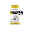 Healthy Origins Vitamin D3 2,000 IU (50 mcg) & K2 200 mcg (Non-GMO, 3rd Party Tested, Bone Support, Cardiovacsular Support), 180 Softgels