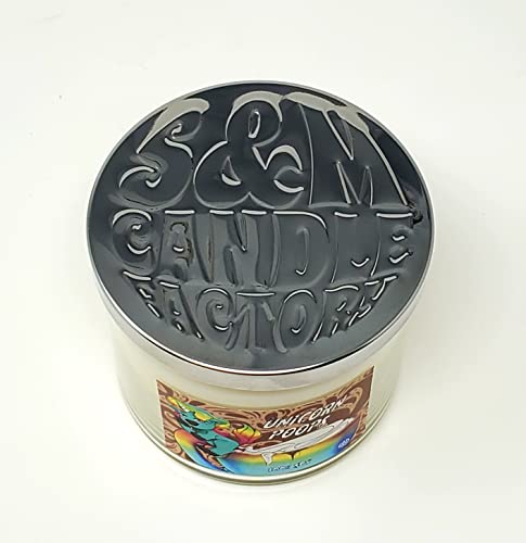 Hot Chocolate Candle ~ Hot Cocoa & Cream Unicorn Poops Scented Candle- Soy Wax Candle Large 3 Wick White Chocolate #TOP1