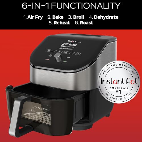 Instant 140-3089-01 Vortex Plus 6Qt Air Fryer With Odor Erase Technology, 6-In-1 Functions That Crisps, Roasts, Broils, Dehydrates, Bakes & Reheats thumb #3
