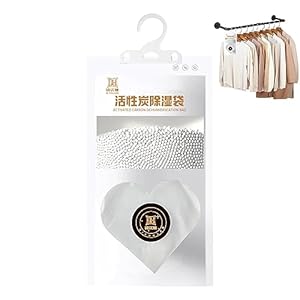 Teksome Humedad para Garaje – Bolsas deshumidificadoras para Dormitorio Desecante Colgante | 4,58 oz/Paquete absorben el desecante Absorbente Humedad del Agua para habitación, cajón