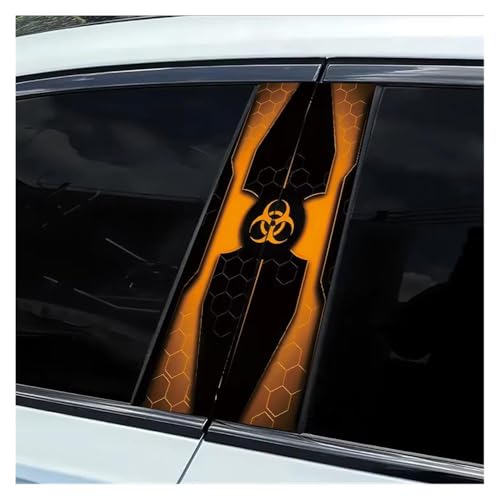 Autocollants pilier B de voiture film vinyle de protection tuning x2