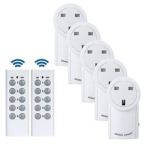 Calvas Wireless Smart Home Device With Remote Control EU US UK Standard Plug Power Outlet Light Switch Plug