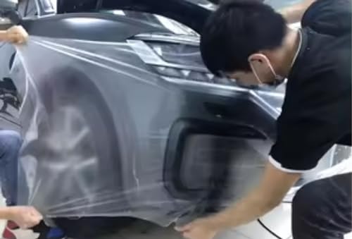 Image of WALLMATE Lemination Transparent Vinyl Film Wrap Car & Bike Protective Self Adhesive Sheet Roll 40x102 /Cm
