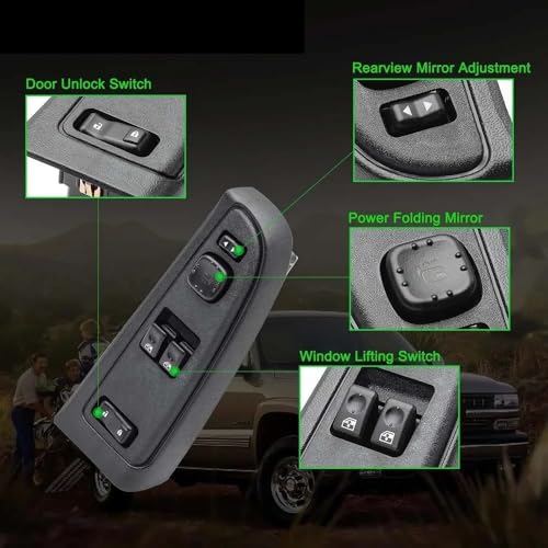 Interrupteur vitre electrique pour reparer commande conducteur GMC Sierra