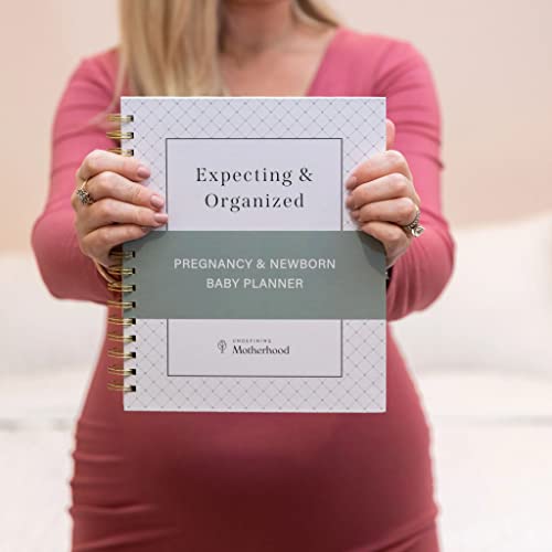 Image of Expecting and Organized New Baby Planner – Pregnancy Organizer and Checklist Journal for First-Time Moms – 140+ Page Hardcover Keepsake by Undefining Motherhood