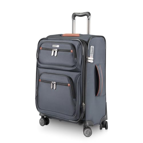 Image of Ricardo Beverly Hills Montecito 3.0 Softside Luggage Collection Expandable Suitcases with Wheels and TSA Lock, 21 Carry-on (Graphite, 21-inch Carry-on)