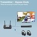 1Mii B03Pro+ Bluetooth 5.3 Transmitter Receiver Certified LDAC for TV Home Stereo, Long Range Bluetooth Extender Wireless Audio Adapter with Screen, Optical RCA AUX 3.5mm Outputs/Inputs