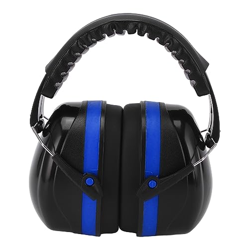 yaogohua TOTITOM Industrial Earmuffs Noise Blocking Hearing Protection Size Adjustable Folding Ear Muffs for Baby Adults (Black Blue)