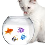 2 PCS Electronic Pet Fish, Robot Fish Toy That Swims, Swimming Fish Cat Toy, Light Up Robot Fish, El