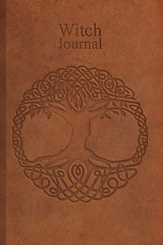Witch Journal: Wicca Gift, Lined Notebook 200 Pages 6 x 9 (Brown Leather No.2)