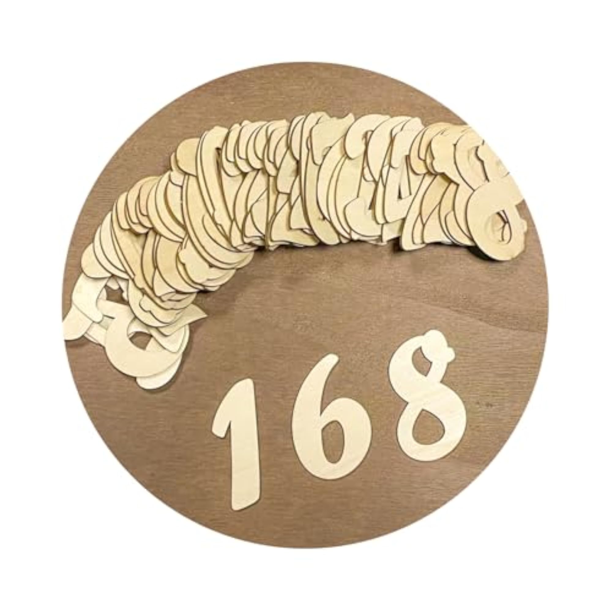3 Inch Wooden Numbers 0-9 for DIY Crafts