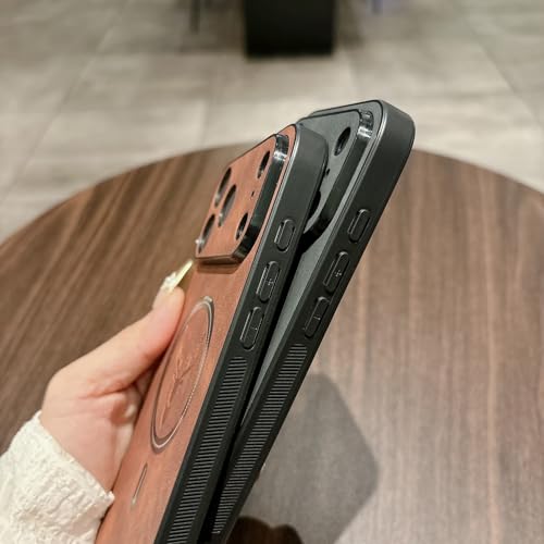Étui iPhone 13 marron foncé idéal pour le bureau et voyage - 2