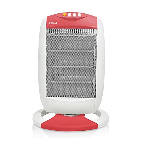 Orpat Climate Control Halogen Heater OHH-1200400W/800W/1200W - Cherry Red :  Amazon.in: Home u0026 Kitchen