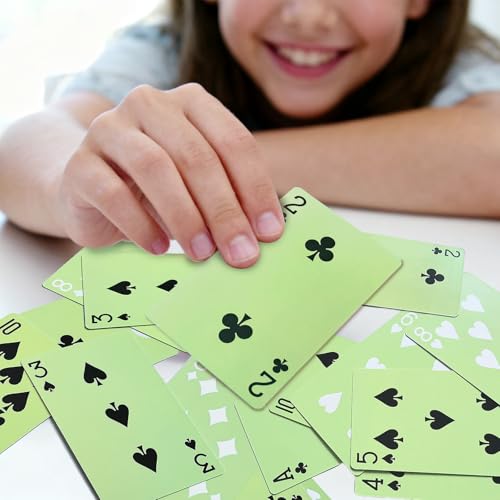 Generisch 2 Stück Spielkarten Grün Pokerkarten 2X 54 Karten Standard Spielkarten Geeignet für Partys, Festivals, Geburtstage, Camping, Reisen und als Geschenk – Bild 5