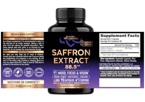 NUTRAHARMONY Saffron Extract Capsules