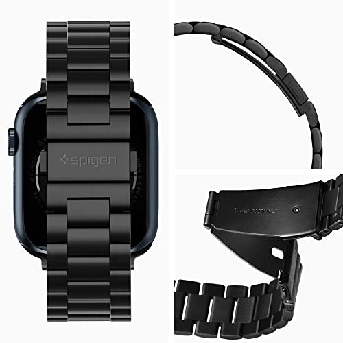 Spigen Modern Fit Stainless Steel Apple Watch Band — Black — view 9
