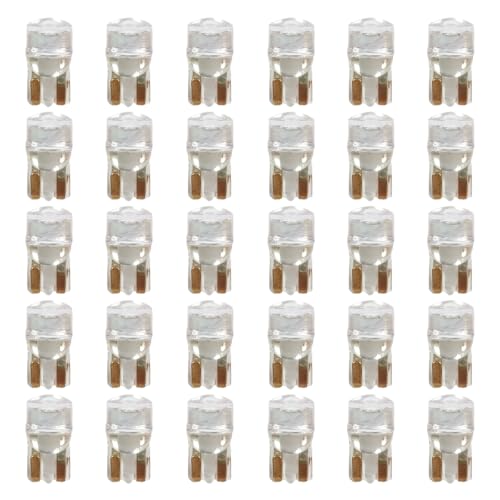 DUSCOKE 30PCS Car Interior LED Light Bulbs, 6000K 194 168