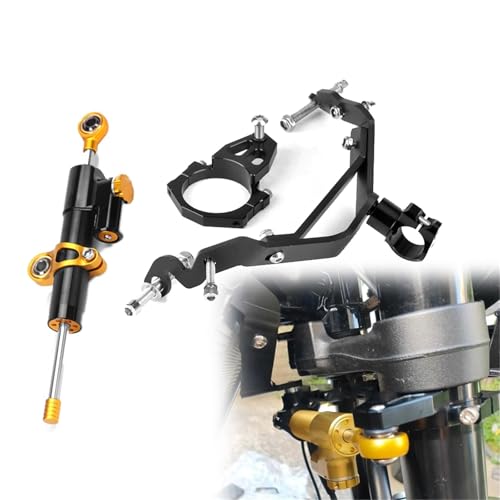 Amortisseur direction Kawasaki Z900RS 2018-2024 en noir et jaune