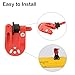 SAUYRASY 4Pcs Red Planer Board Zams pro Release Clips Fishing in-line Side Clip for Offshore Fishing Tackles Trolling Downrigger Clips