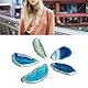 Blaue Achatscheiben, Ungebohrte Achat-Leuchttischscheiben, Unregelmäßig Polierte Geoden-Achat-Plattenkarten, Kristall-Geodensteine ​​für DIY-Schmuck und Heimdekoration
