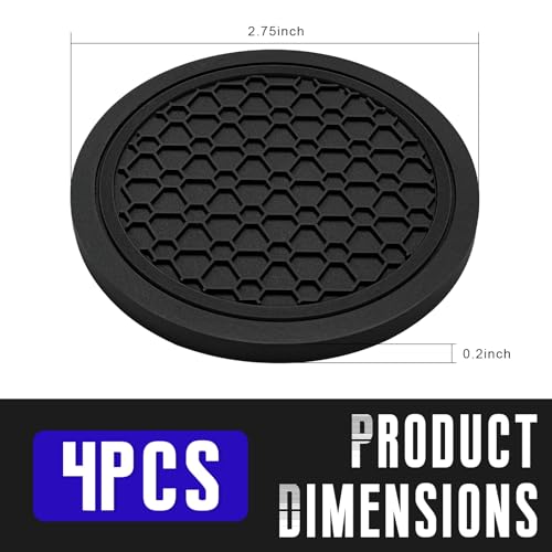 Set de 4 Posavasos para Portavasos de Auto 2.75 Pulgadas miniatura 2