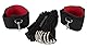 Orion 525499 3-Teile-Bettfessel-Set, soft gepolstert, Klettverschlüsse individuell verstellbar
