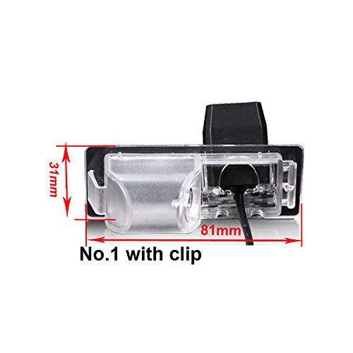 HD CCD Reversing Camera Number Plate Parking Aid Night Vision for Saab 9-3/93/9-X/97X/9-4X/95/9-5 (No.1 with Clip) - Image 3
