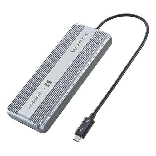 IODATA SSD 8TB Thunderbolt5 Type-C (Read 約6,000MB/s、Write 約5,000MB/s) 【Windows/Mac】 8K/12K RAW動画 大容量 データ 温度検知 ファン搭載 アルミボディ ヒートシン