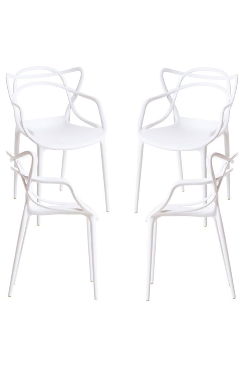 Regalos Miguel - Packs Sillas Jardín - Pack 4 Sillas Korme - Blanco