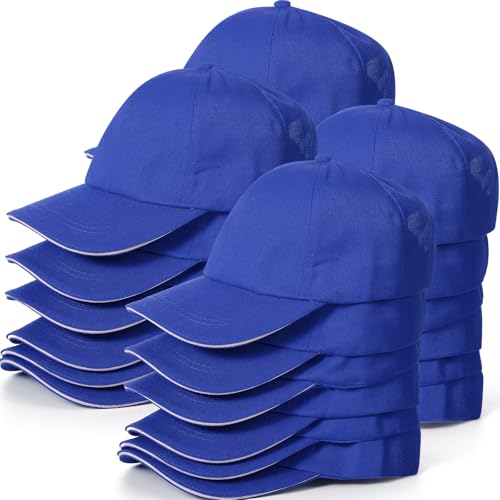 Image of Shyyween Kids Baseball Caps Youth Adjustable Plain Baseball Hats Cotton Blank Hats Bulk for Girls Boys Sport Team