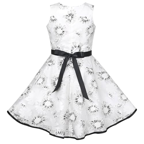 Sunny Fashion 3 Layers Girls Dress Sunflower Wave Pageant Bridesmaid Kids2