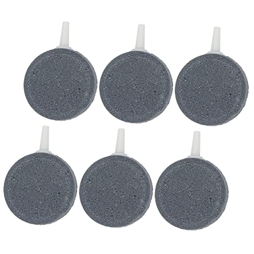 6個 バブルストーン 水族館の砂利 特徴 池 太陽の噴水 インフレータブル用エアポンプ バケツ 充電式 空気 キャニスターフィルター水槽 ペットの水飲み場 魚 Light Grey TOGEVAL