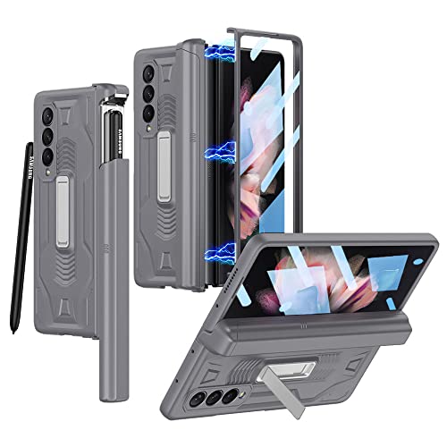 Z Fold 4 protégé des chutes grâce à cette coque antichoc grise avec verre