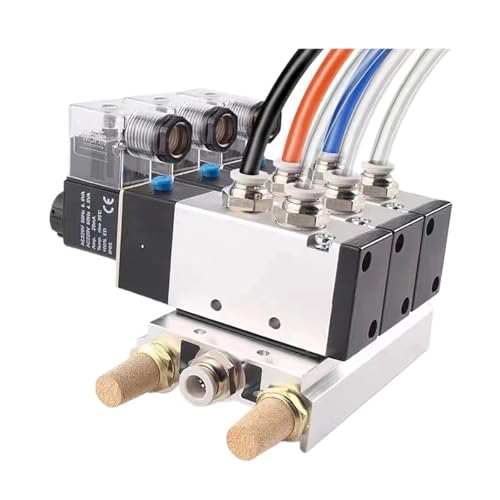 Electroválvulas neumáticas 4V210-08 de 5 vías colectores AC110V control de aire 4