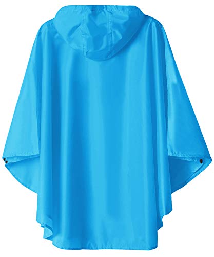 Lightweight Kids Rain Poncho Jacket Waterproof Outwear Rain Coat Blue X-Large #TOP1