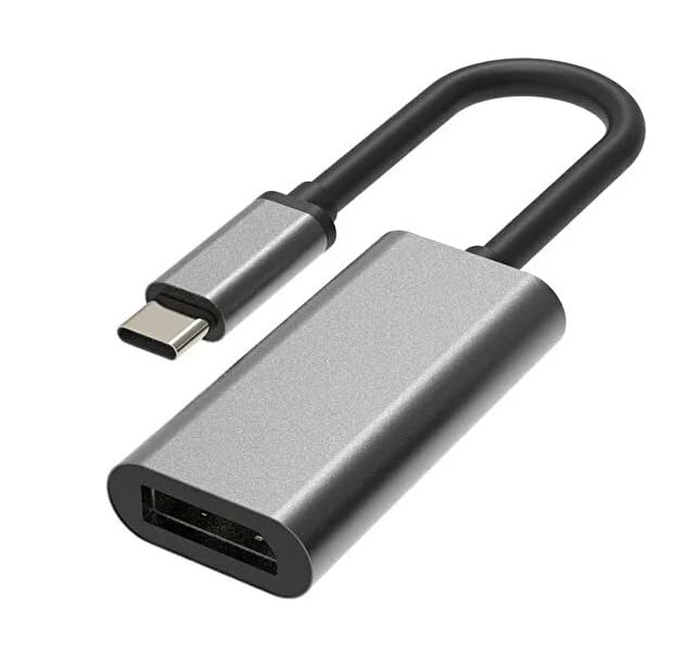 Coverzone Type-C to Displayport Adaptör USB C DP Çevirici Notebook PC Bilgisayar Uyumlu HC67 (HDMI değildir)