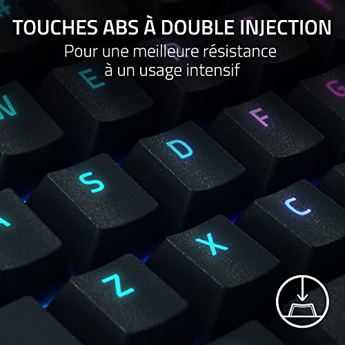 BlackWidow V4 Pro (Switch Giallo) - Tastiera Gamer Meccanica (Interruttore Meccanico Silenzioso, Rotella, 8 Tasti Macro Dedicati, Poggiapolsi in Similpelle, RGB Chroma) Tastiera FR | Nero - Tastiera gaming - Immagine 5